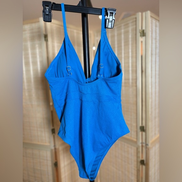Vibrant Turquoise One-Piece Swimsuit by Jessica Simpson - Picture 2 of 3